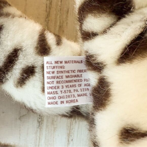 Vintage Plush Snow Leopard Geoffrey 1988 Korea 28” Stuffed Animal Big Toys R Us - Picture 16 of 16